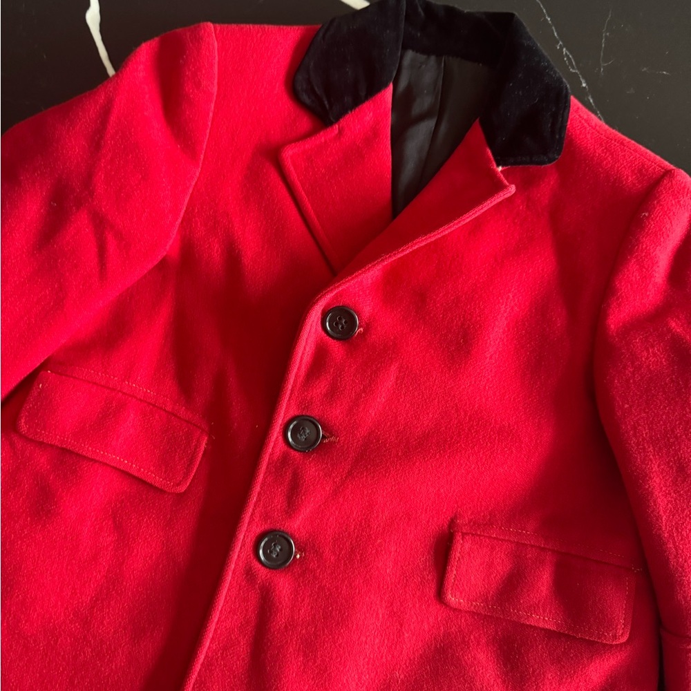 Vintage Classic Red Kids Coat - Picture 2 of 7